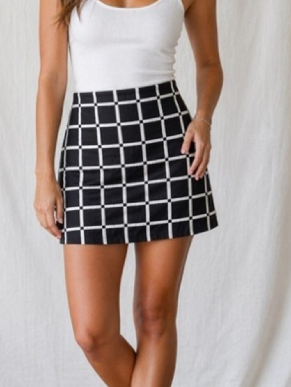 Ann Taylor Black and white pencil Mini skirt Plus size 16